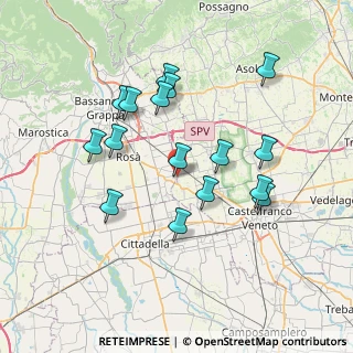 Mappa Via A. Volta, 36028 Rossano Veneto VI, Italia (6.93375)