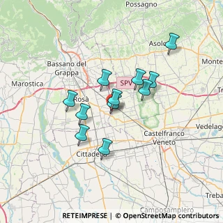 Mappa Via A. Volta, 36028 Rossano Veneto VI, Italia (5.41636)