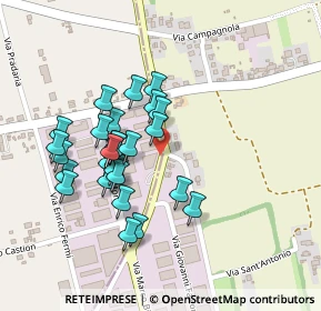 Mappa Via A. Volta, 36028 Rossano Veneto VI, Italia (0.2037)