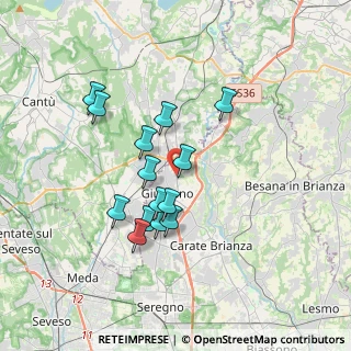 Mappa Via Generale Cantore, 20833 Giussano MB, Italia (3.02643)