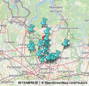 Mappa Via Vigano', 20034 Giussano MB, Italia (10.344)