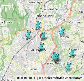 Mappa Via Vigano', 20034 Giussano MB, Italia (1.82818)