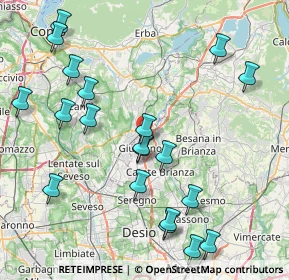 Mappa Via Generale Cantore, 20833 Giussano MB, Italia (9.306)