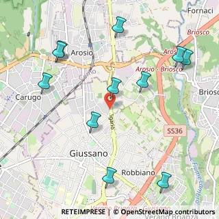 Mappa Via Generale Cantore, 20833 Giussano MB, Italia (1.23273)