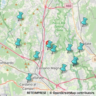 Mappa Via Volta, 21040 Oggiona Con Santo Stefano VA, Italia (4.80167)
