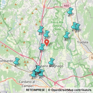 Mappa Via Volta, 21040 Oggiona Con Santo Stefano VA, Italia (4.81214)