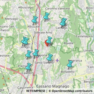 Mappa Via Volta, 21040 Oggiona Con Santo Stefano VA, Italia (2.0325)