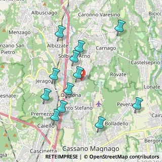Mappa Via Volta, 21040 Oggiona Con Santo Stefano VA, Italia (2.01583)
