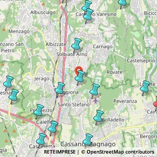 Mappa Via Volta, 21040 Oggiona Con Santo Stefano VA, Italia (3.333)