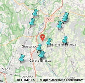 Mappa Via Passo Sella, 20836 Briosco MB, Italia (3.76727)