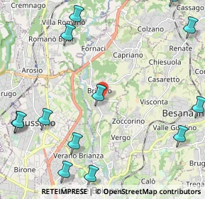 Mappa Via Passo Sella, 20836 Briosco MB, Italia (3.06077)
