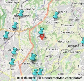 Mappa Via Passo Sella, 20836 Briosco MB, Italia (3.03214)
