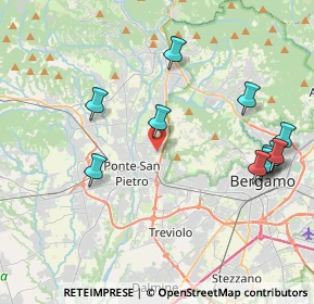 Mappa Via del Chioso, 24030 Mozzo BG, Italia (4.48364)