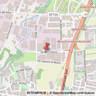 Mappa Via del Chioso,  12, 24030 Mozzo, Bergamo (Lombardia)
