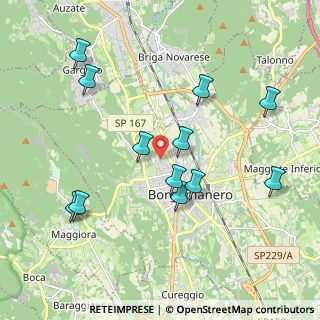 Mappa Via Monte Rosa, 28021 Borgomanero NO, Italia (2.04167)