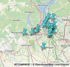 Mappa Via delle Rosette, 28021 Borgomanero NO, Italia (11.6725)