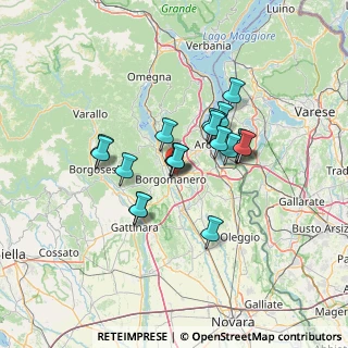 Mappa Via delle Rosette, 28021 Borgomanero NO, Italia (10.0885)