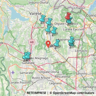 Mappa Via Adda, 21050 Lonate Ceppino VA, Italia (7.66364)