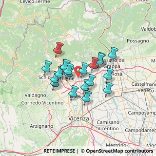 Mappa Via Ortigara, 36030 Fara Vicentino VI, Italia (9.658)