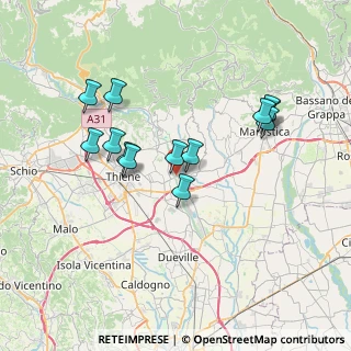 Mappa Via Ortigara, 36030 Fara Vicentino VI, Italia (6.69846)