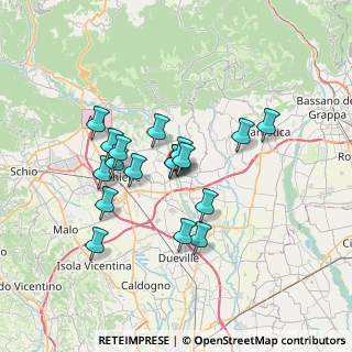Mappa Via Ortigara, 36030 Fara Vicentino VI, Italia (5.68)