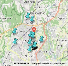 Mappa Via San Damiano, 20833 Giussano MB, Italia (1.7425)