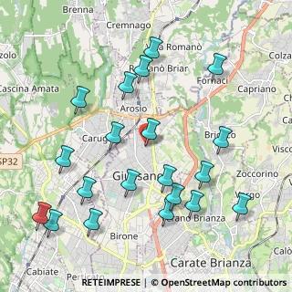 Mappa Via S. Damiano, 20833 Giussano MB, Italia (2.291)
