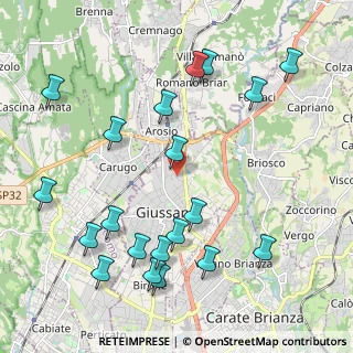 Mappa Via S. Damiano, 20833 Giussano MB, Italia (2.439)