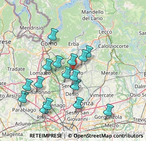 Mappa Via S. Damiano, 20833 Giussano MB, Italia (14.07938)