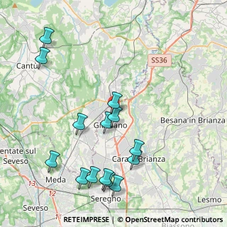 Mappa Via San Damiano, 20833 Giussano MB, Italia (4.67714)