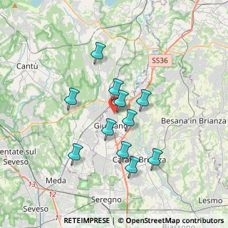 Mappa Via S. Damiano, 20833 Giussano MB, Italia (3.02091)