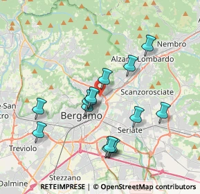 Mappa 24124 Bergamo BG, Italia (3.44571)