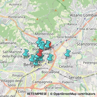 Mappa 24124 Bergamo BG, Italia (1.35643)