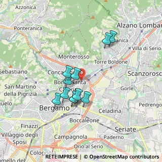 Mappa 24124 Bergamo BG, Italia (1.43364)