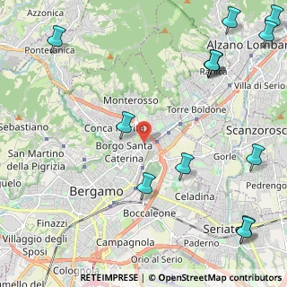 Mappa 24124 Bergamo BG, Italia (3.16308)