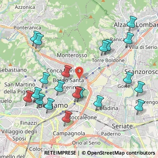 Mappa 24124 Bergamo BG, Italia (2.437)