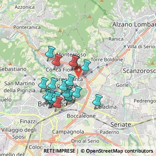 Mappa 24124 Bergamo BG, Italia (1.609)