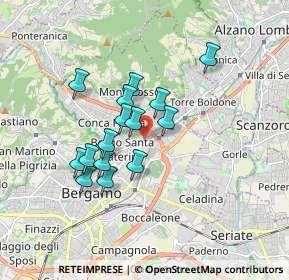 Mappa 24124 Bergamo BG, Italia (1.38467)