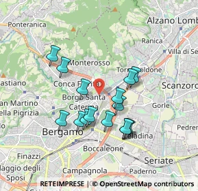 Mappa 24124 Bergamo BG, Italia (1.52867)