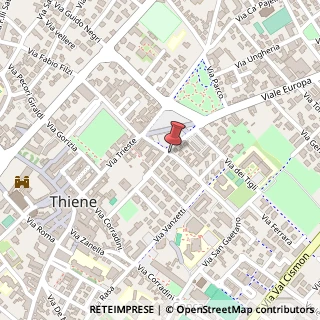 Mappa Via S. Gaetano, 35, 36016 Thiene, Vicenza (Veneto)