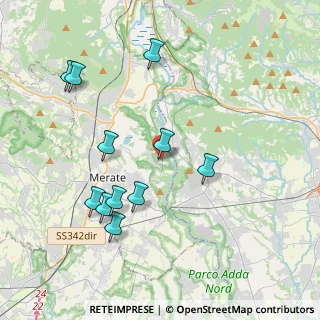 Mappa Via Adda, 23898 Imbersago LC, Italia (4.07727)
