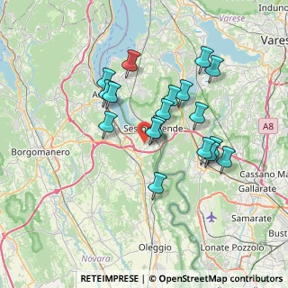 Mappa Via V. Monti, 28053 Castelletto sopra Ticino NO, Italia (6.35556)