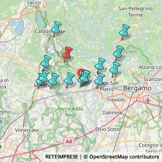 Mappa Via Divisione Alpina Tridentina, 24030 Mapello BG, Italia (5.98733)