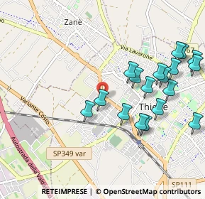 Mappa Via Agriculture, 36016 Thiene VI, Italia (1.07722)