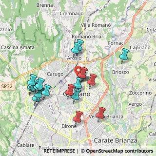 Mappa Via Alessandria, 20833 Giussano MB, Italia (1.8225)
