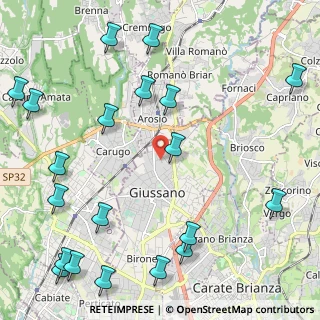 Mappa Via Alessandria, 20833 Giussano MB, Italia (2.993)