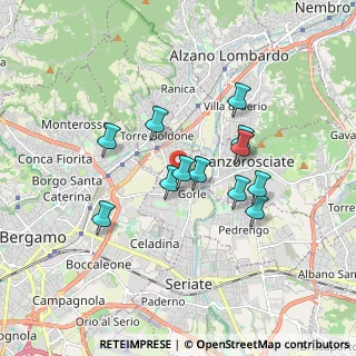 Mappa Via Gaetano Donizetti, 24020 Gorle BG, Italia (1.4325)