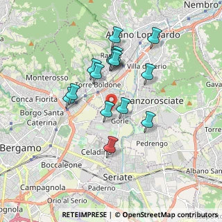 Mappa Via Gaetano Donizetti, 24020 Gorle BG, Italia (1.55733)