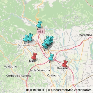 Mappa Via Pertile Monsignor, 36016 Thiene VI, Italia (4.22143)