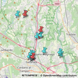 Mappa Via Asilo, 21040 Oggiona Con Santo Stefano VA, Italia (4.3975)